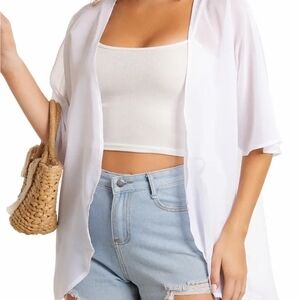 White cover up/duster.